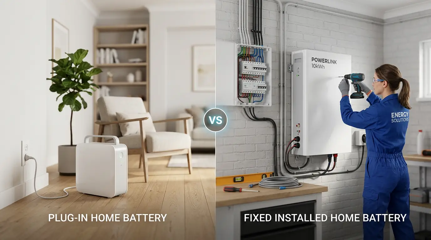 Plug-in versus vaste thuisbatterij
