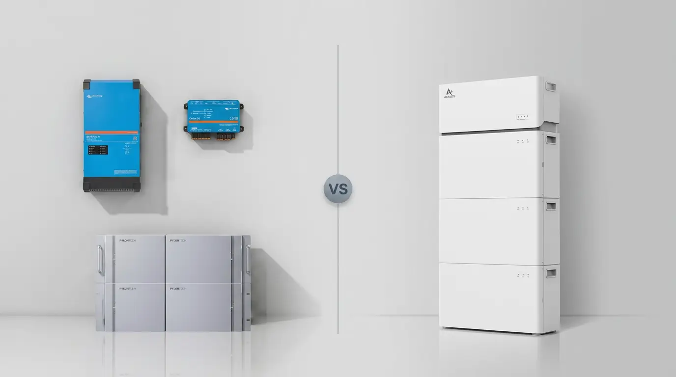 Victron vs Alpha ESS thuisbatterij vergelijking